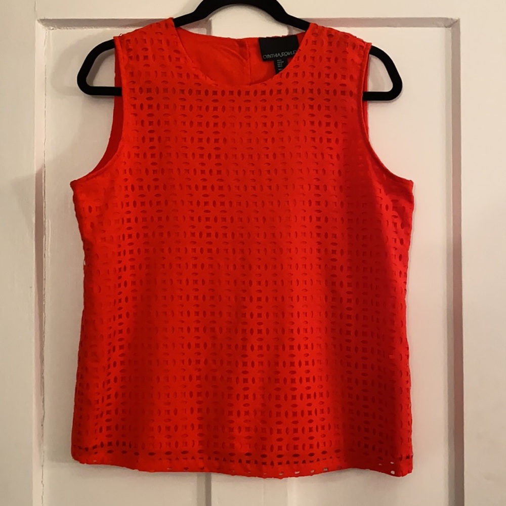 Cynthia Rowley laser cut top